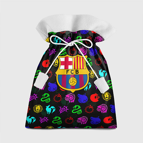 Подарочный мешок Barcelona neon games logo / 3D-принт – фото 1