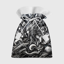 Мешок для подарков Abstraction cyber pattern - ai art fantasy, цвет: 3D-принт
