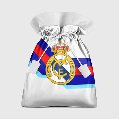 Подарочный мешок Real Madrid текстура полосы / 3D-принт – фото 1