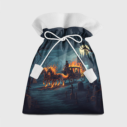 Подарочный мешок Призраки в горящей конной повозке / 3D-принт – фото 1