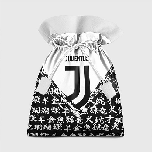 Подарочный мешок Juventus символы китайские / 3D-принт – фото 1