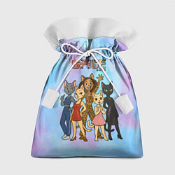 Мешок для подарков Spice girls кошки из 90х, цвет: 3D-принт