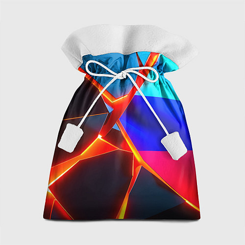 Подарочный мешок Russia flag fractures / 3D-принт – фото 1