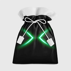 Мешок для подарков Neon green lines, цвет: 3D-принт