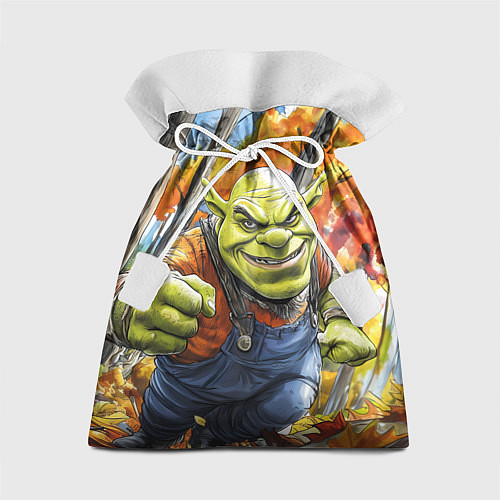 Подарочный мешок Шрек в осеннем лесу / 3D-принт – фото 1