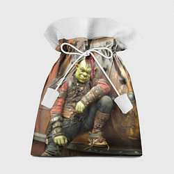 Мешок для подарков Шрек в панковских шмотках, цвет: 3D-принт
