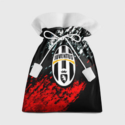 Мешок для подарков Juventus краски штрихи текстура, цвет: 3D-принт