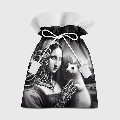 Подарочный мешок Cecilia Gallerani - the lady with the ermine cyber / 3D-принт – фото 1