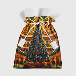 Мешок для подарков Московская новогодняя елка, цвет: 3D-принт