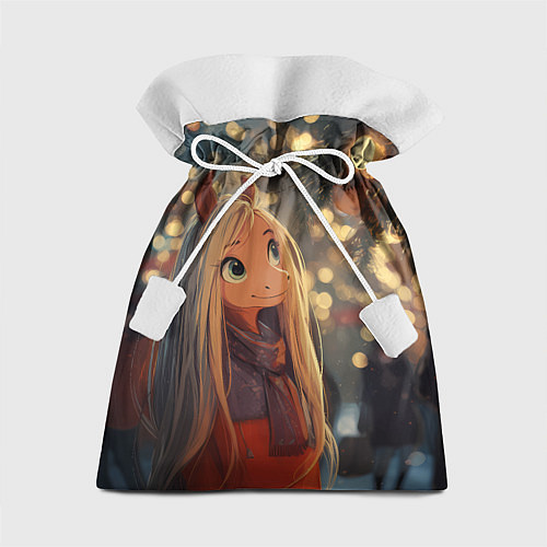 Подарочный мешок Новогодняя лошадка / 3D-принт – фото 1