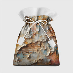 Мешок для подарков Старая штукатурка на стене - абстракция, цвет: 3D-принт