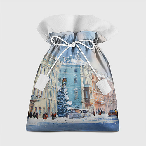Подарочный мешок Зимний Питер / 3D-принт – фото 1