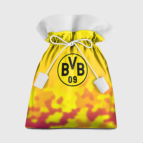 Подарочный мешок Borussia камуфляж желтый текстура / 3D-принт – фото 1