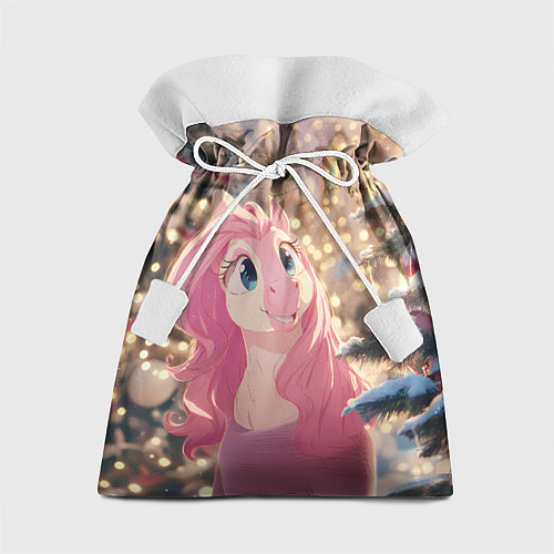 Подарочный мешок Удивленная лошадка - Новый год / 3D-принт – фото 1