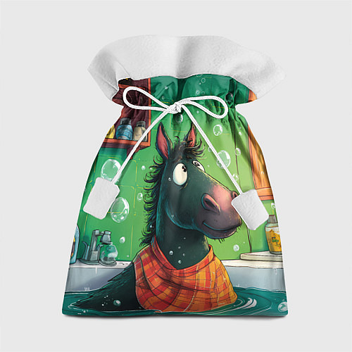 Подарочный мешок Лошадь моется в ванной / 3D-принт – фото 1