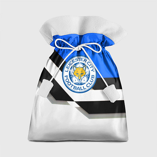 Подарочный мешок Лестер сити геометрия полосы / 3D-принт – фото 1