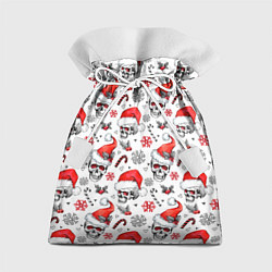 Мешок для подарков Новогодние черепа, цвет: 3D-принт
