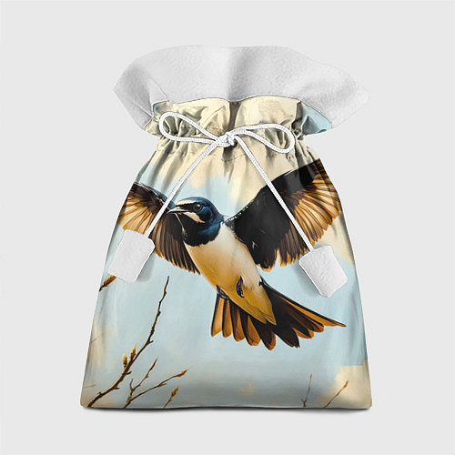 Подарочный мешок Полёт ласточки / 3D-принт – фото 1