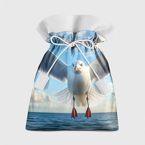 Подарочный мешок Чайка над волной / 3D-принт – фото 1