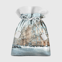 Подарочный мешок Снежный день в Санкт-Петербурге