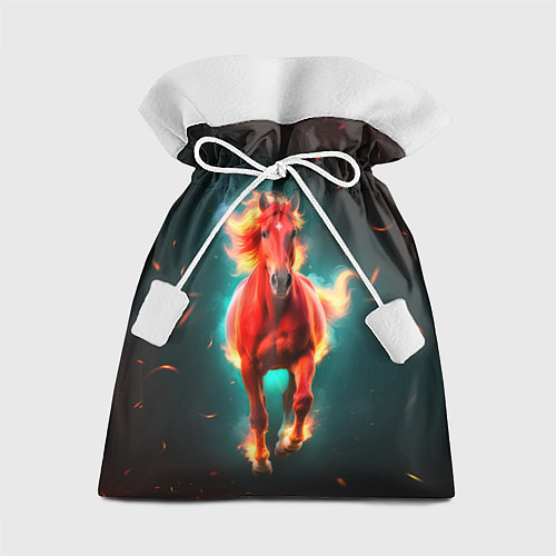 Подарочный мешок Светящаяся огненная лошадь / 3D-принт – фото 1
