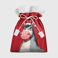 Подарочный мешок Недовольная новогодняя лошадь