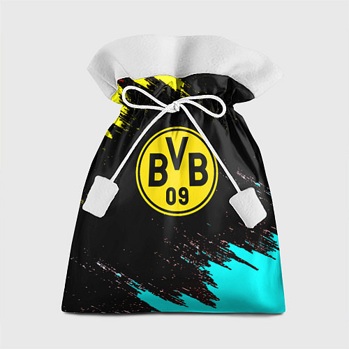 Подарочный мешок Borussia краски штрихи / 3D-принт – фото 1