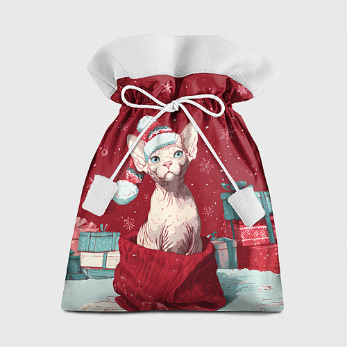 Подарочный мешок Сфинкс новогодняя кошка / 3D-принт – фото 1