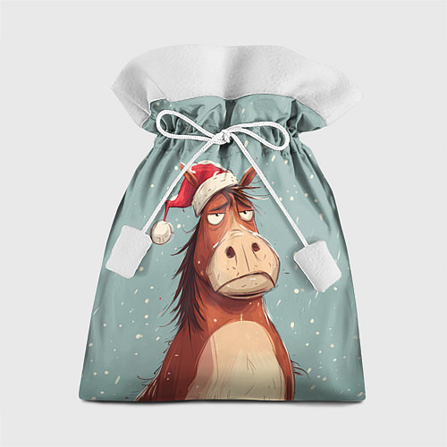 Подарочный мешок Недовольная лошадка / 3D-принт – фото 1