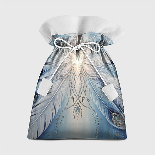 Подарочный мешок Ледяной перьевой орнамент со светом / 3D-принт – фото 1