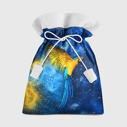 Подарочный мешок Космический попугай / 3D-принт – фото 1