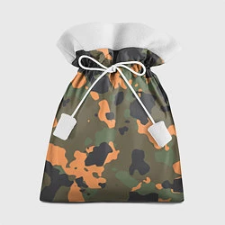 Мешок для подарков Камуфляж: хаки/оранжевый, цвет: 3D-принт