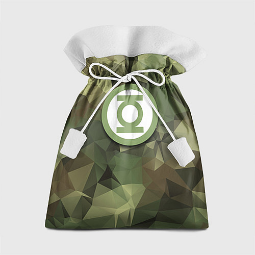 Подарочный мешок Зеленый фонарь: камуфляж / 3D-принт – фото 1