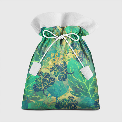 Подарочный мешок Узор из листьев / 3D-принт – фото 1