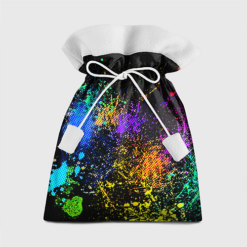 Подарочный мешок Брызги красок / 3D-принт – фото 1