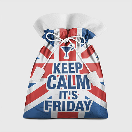 Подарочный мешок Keep calm its friday / 3D-принт – фото 1