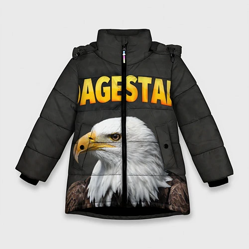 Зимняя куртка для девочки Dagestan Eagle / 3D-Черный – фото 1