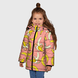 Куртка зимняя для девочки Банан 1, цвет: 3D-светло-серый — фото 2