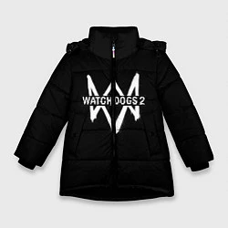 Куртка зимняя для девочки WATCH DOGS 2, цвет: 3D-черный