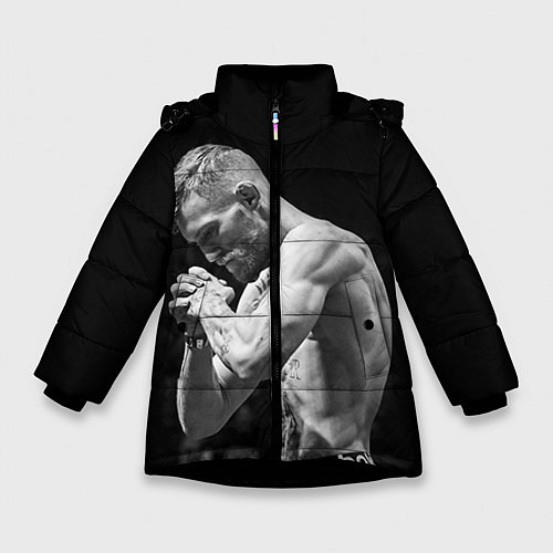 Зимняя куртка для девочки Conor McGregor: Mono / 3D-Черный – фото 1