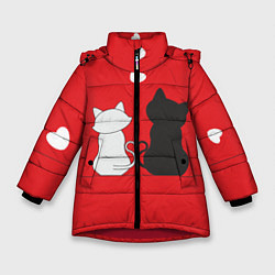 Зимняя куртка для девочки Cat Love