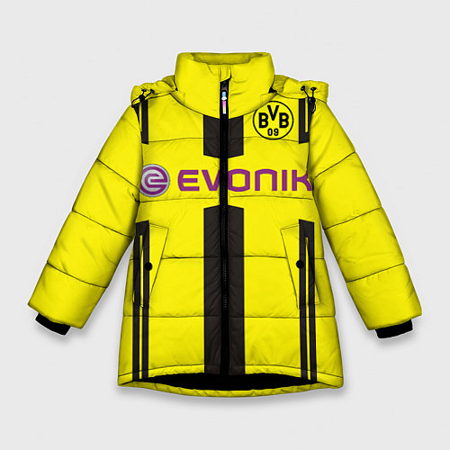 Зимняя куртка для девочки BVB FC: Evonik / 3D-Черный – фото 1