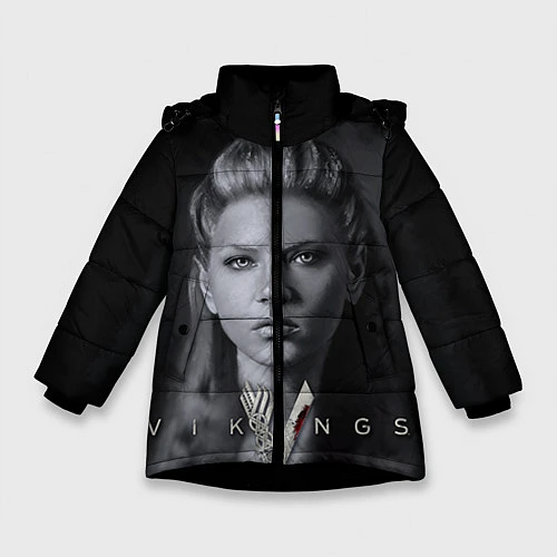 Зимняя куртка для девочки Vikings: Ladgerda / 3D-Черный – фото 1