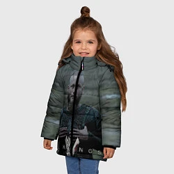 Куртка зимняя для девочки Vikings: Ragnarr Lodbrok, цвет: 3D-черный — фото 2