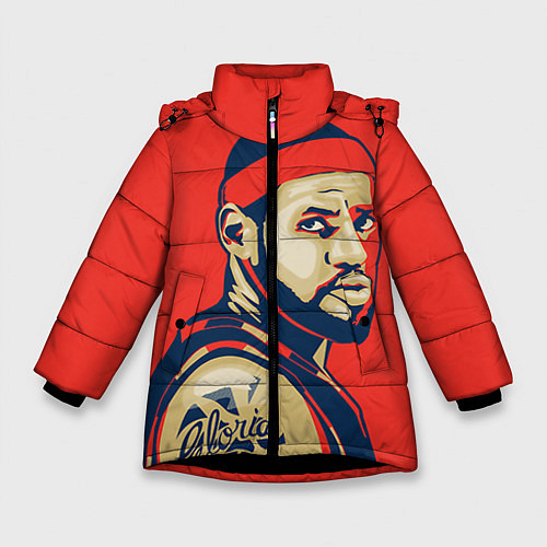 Зимняя куртка для девочки LeBron James / 3D-Черный – фото 1