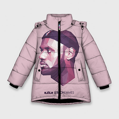 Зимняя куртка для девочки LeBron James: Poly Violet / 3D-Черный – фото 1