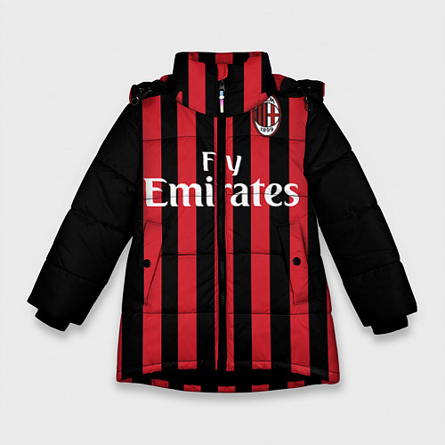 Зимняя куртка для девочки Milan FC: Fly Emirates / 3D-Черный – фото 1