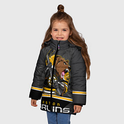 Куртка зимняя для девочки Boston Bruins, цвет: 3D-красный — фото 2