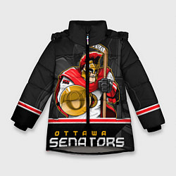 Куртка зимняя для девочки Ottawa Senators, цвет: 3D-светло-серый
