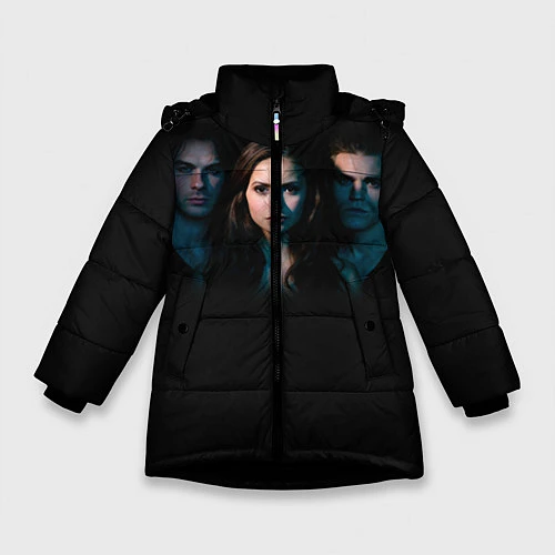 Зимняя куртка для девочки Vampire Trio / 3D-Черный – фото 1